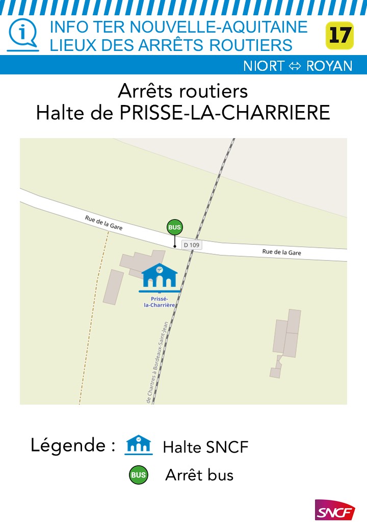 Plan de la gare Prissé-la-Charrière