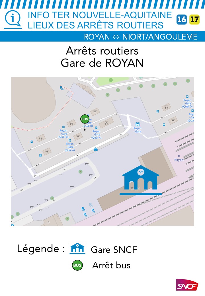 Plan de la gare Royan