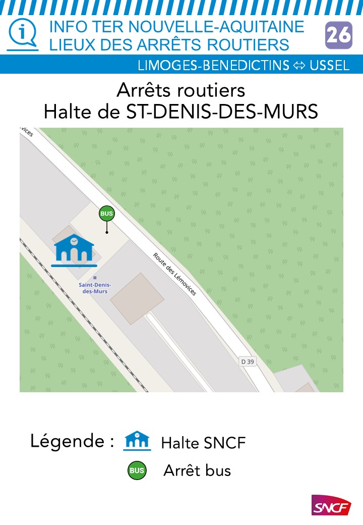 Plan de la gare Saint-Denis-des-Murs