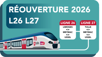 réouverture ligne 26 et 27 le 1er août 2026