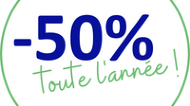 Billets avantage Loisirs -50%