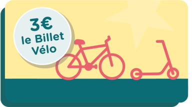 Billet vélo à 3€