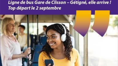 Logo Ligne Héoh de bus entre Clisson et Gétigné