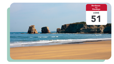 Ligne 51 Bordeaux - Hendaye