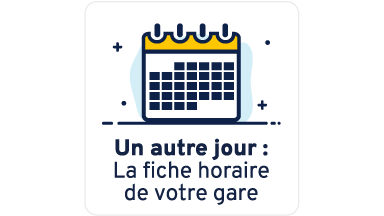 Consultez et téléchargez la fiche horaire de votre gare