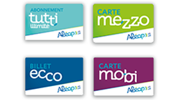 Visuel Logos des différents abonnements/cartes TER Pays de la Loire